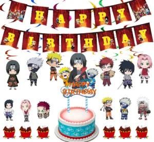Naruto Banner Cake Topper Birthday Party Decorations