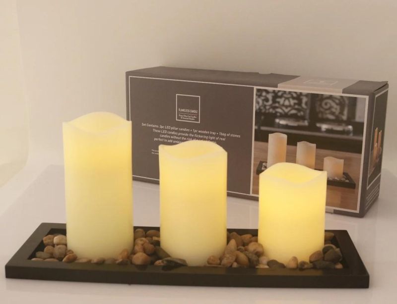 Wholesale Flameless LED Light Christmas Candle for Christmas Decoration
