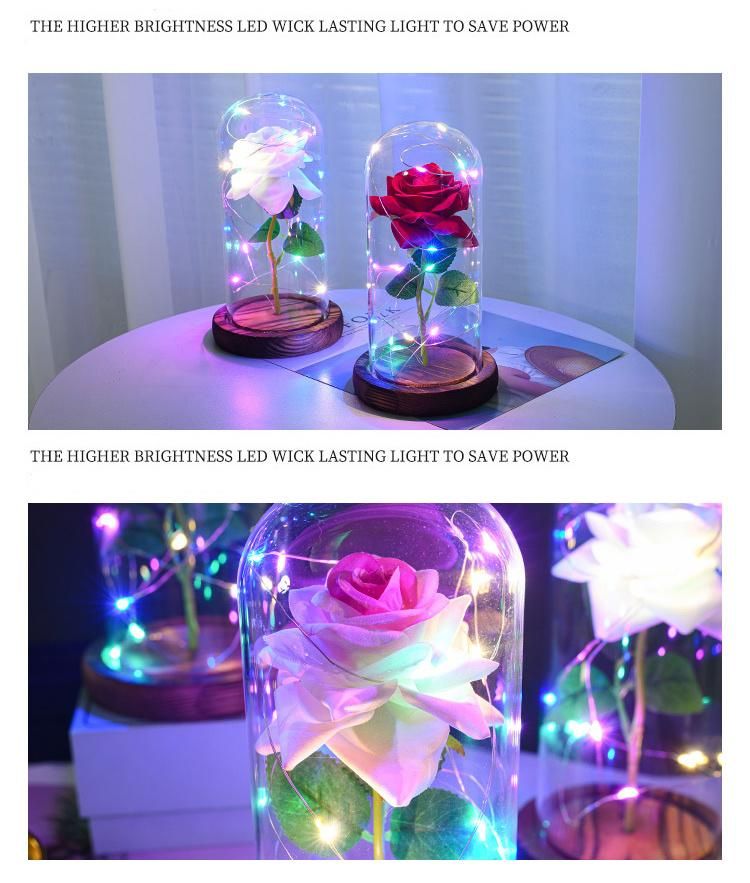 Hot Sale LED Rose Lamp Shade 2022 Valentines Day Boxes Gifts