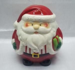 Ceramic Coin Bank Santa Design Saving Money Box