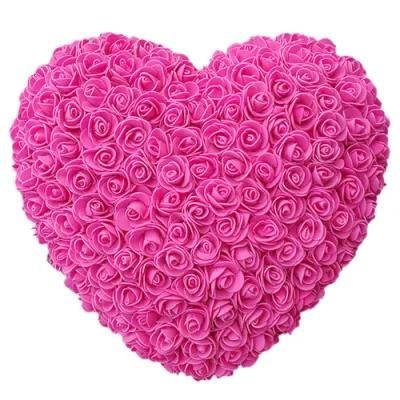 Wholesale Hand Made PE Immortal Flower Rose Heart Gift Box for Give Your Girlfriend Romance a Present on Valentine&prime;s Day