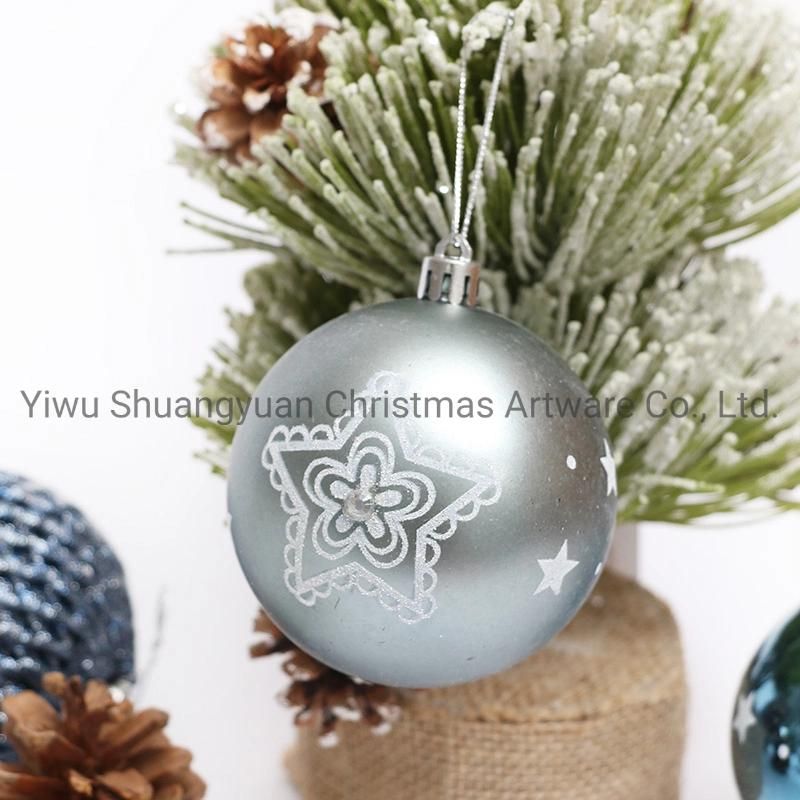 New Design High Sales Christmas Shiny Painted Ball for Holiday Wedding Party Decoration Supplies Hook Ornament Craft Gifts