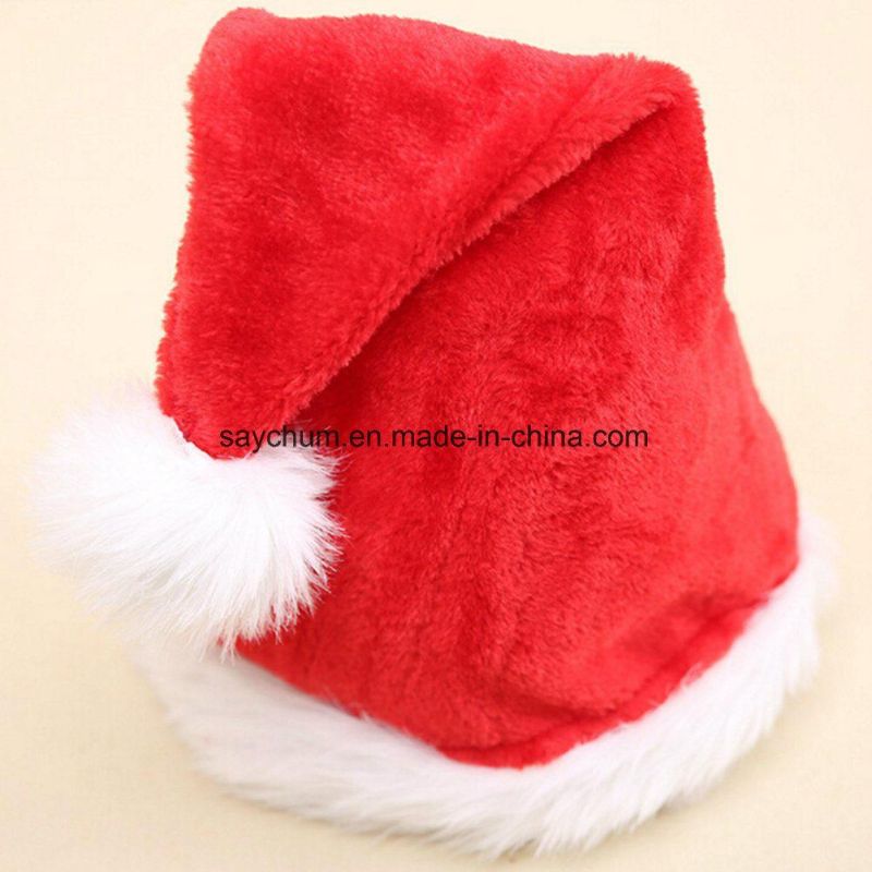 Custom Logo Coupon Santa Christmas Hat for Promotion