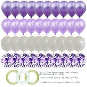 43PCS Confetti Balloons Birthday Party Decoration Kids Adults Wedding Globos