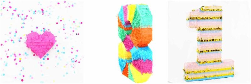 Handmade Kids Children Birthday Party Pinata Customized Shape Wholesale Mini Pinata Filler Toys