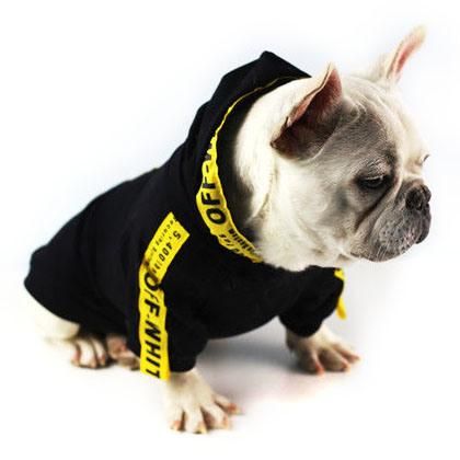 New Designers Black Pet Jacket Cats Clothes Puppy Dog Hoodies