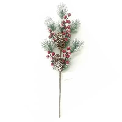 High Quality Christmas Decoration with Artificial Berries and Artificial Flower for Home Decor