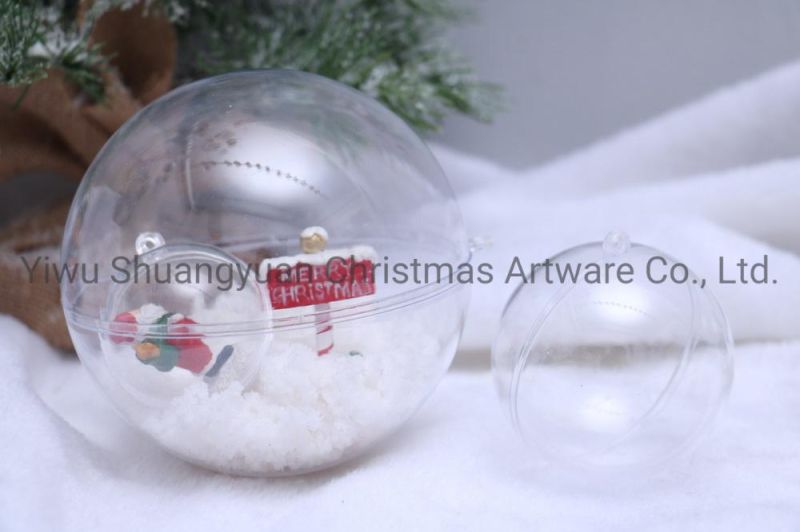 New Design High Sales Christmas Plastic Ball for Holiday Wedding Party Decoration Supplies Hook Ornament Craft Gifts