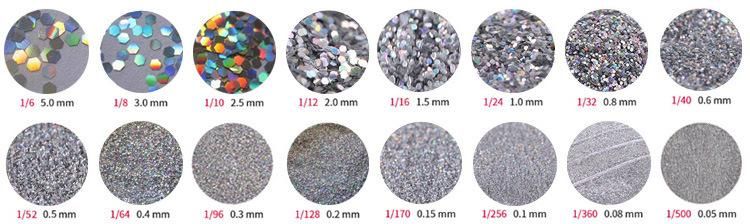 China Color Colorful Acrylic Art Nail Colors Glitter Powder