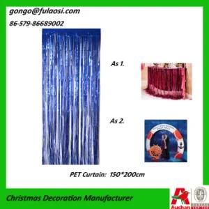 Metallic Curtain for Wedding/Christmas/Holiday Decoratin