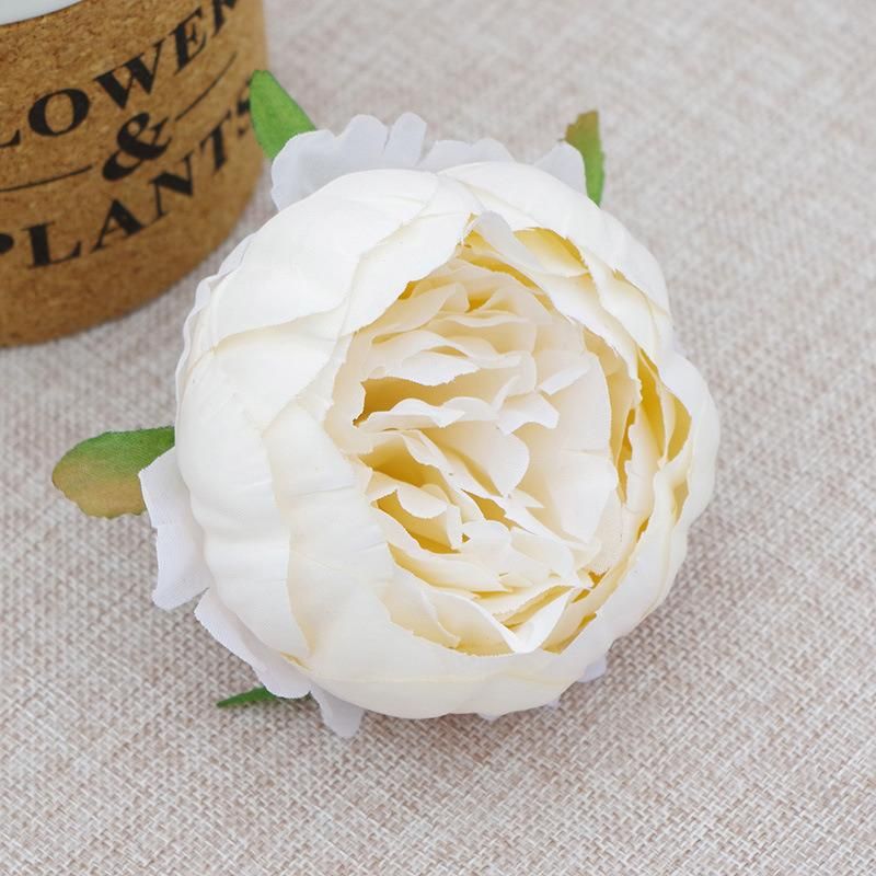 High Quality Silk Peony Flowers 9cm DIY Decorative Silk Flower Heads