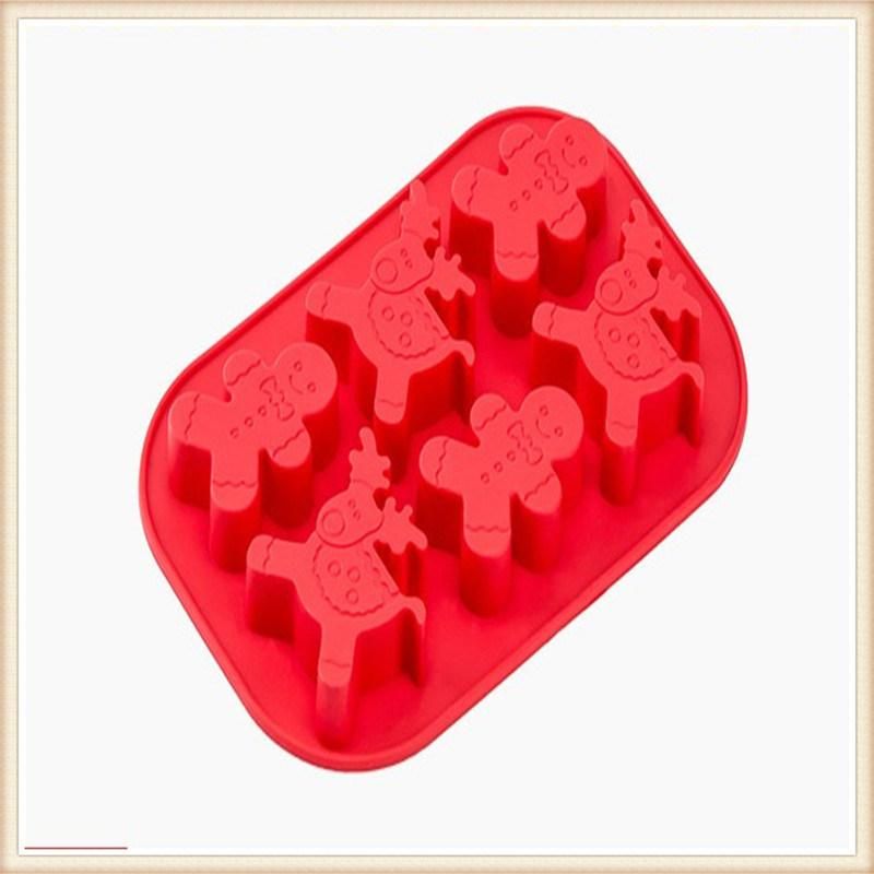 Source Manufacturer Supply Large 6-Hole Round Silicone Baking Mold DIY Hemispherical Cake Baking Tool Silicone Chocolate Cake Mold