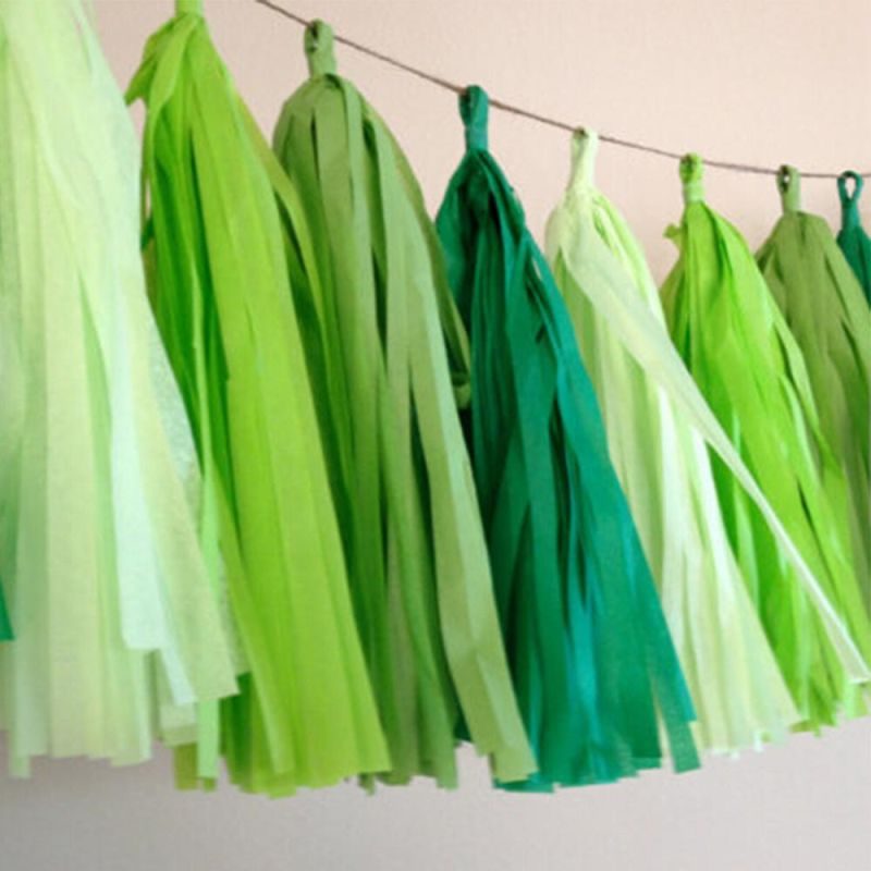 Party Favor Tissue Paper Tassel Garland Hanging Decoration Garland for Party