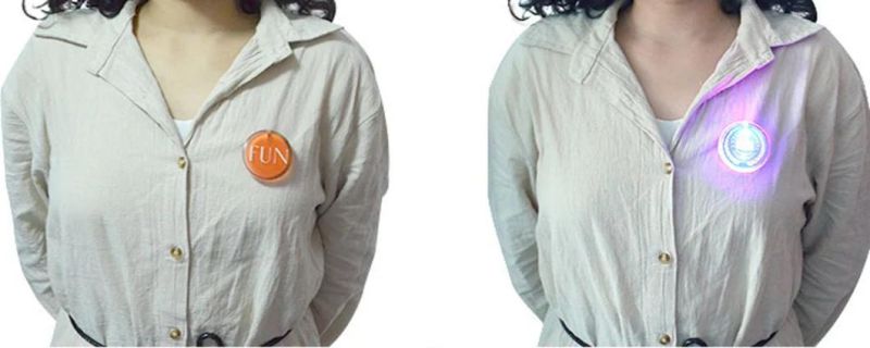 LED Light up Flashing Pins Brooches