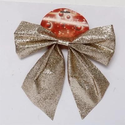 Wholesale High Quality Cheap Price 29*34cm Red Glitter Plain Bowknot