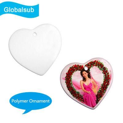 Blank MDF Sublimation Printable Porcelain Ceramics Ornaments