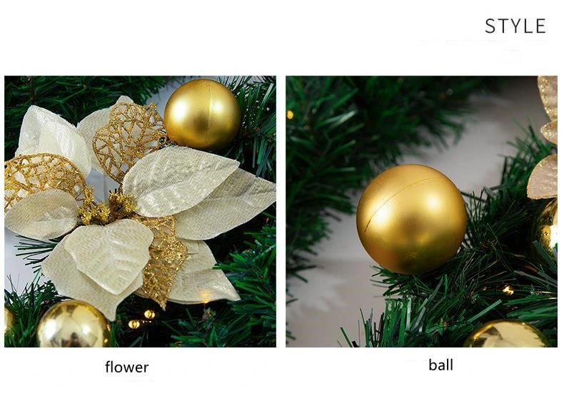 Hot Sale Artificial Christmas Pine Garland Ornaments for Xmas Decoration