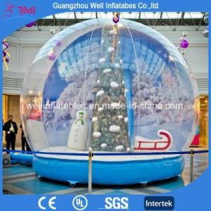 Large Inflatable Snow Globe with Customized Screen for Holiday