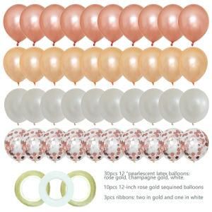 43PCS 12 Inch Latex Balloons Wedding Birthday Party Decorations