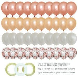 43PCS 12 Inch Latex Balloons Wedding Birthday Party Decorations