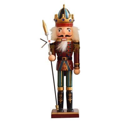 12 Inch Traditional Wooden Nutcracker for Festive Christmas Decor