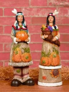 Harvest Festival Village Girls American Resin Crafts