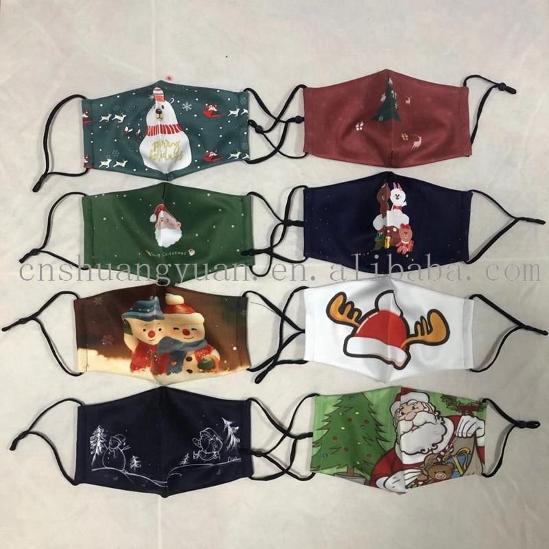 New Design Christmas Child Mask for Holiday Wedding Party Decoration Supplies Hook Ornament Craft Gifts