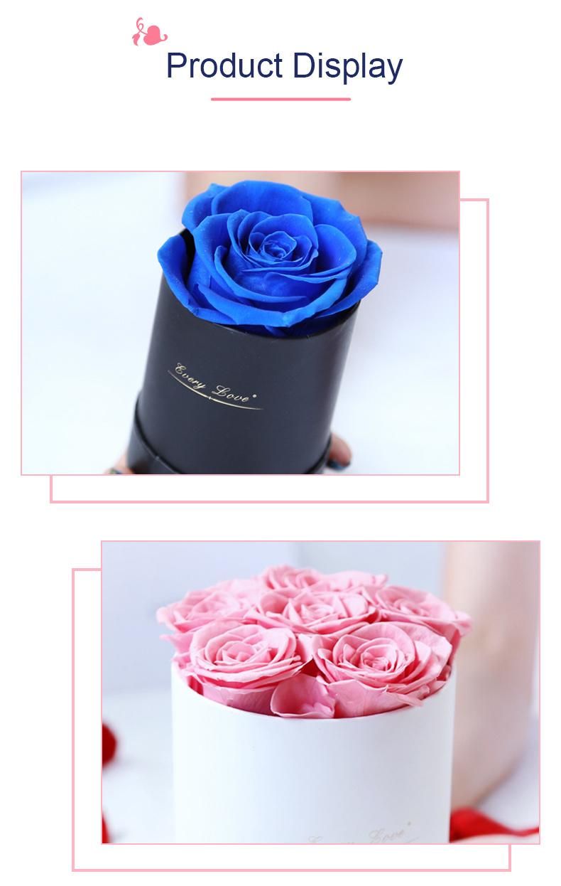 Amazon Wholesale Wedding Home Decorations Valentine′s Day Gift Christmas Day Gift Grade a Preserved Rose Flower