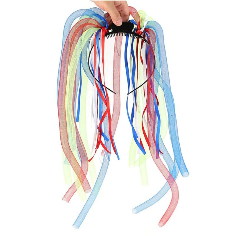 Dazzling Toys LED Light up Noodle Hair Headband Party Dreads