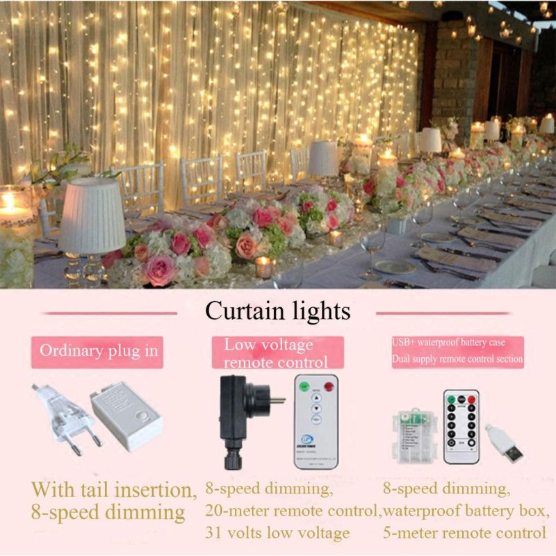 Star Curtain Lights Batteries Operated Window Curtain Lights