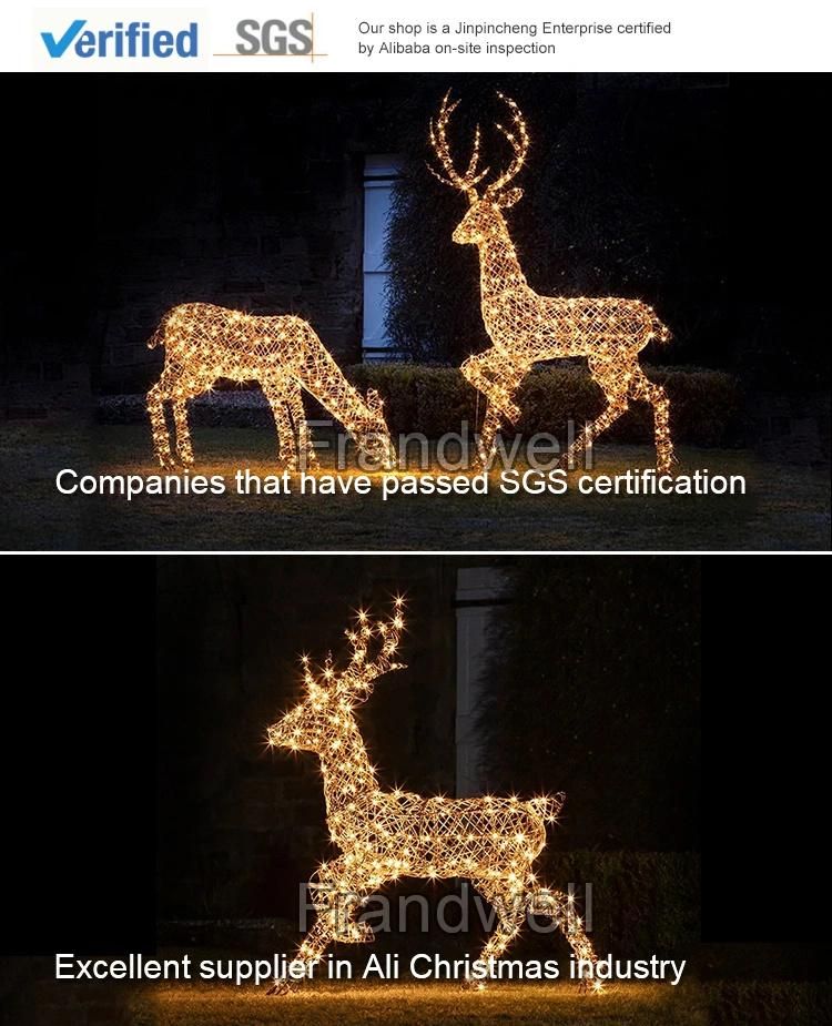 Wholesale Light Christmas Decorative LED 3D Motif Deer for Sale