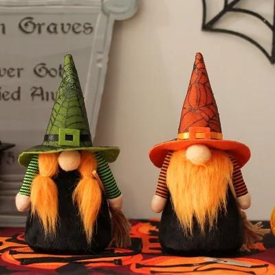 Amazon Home New Party Halloween Decorations Pumpkin Faceless Forest Old Man Witch Doll Ornament