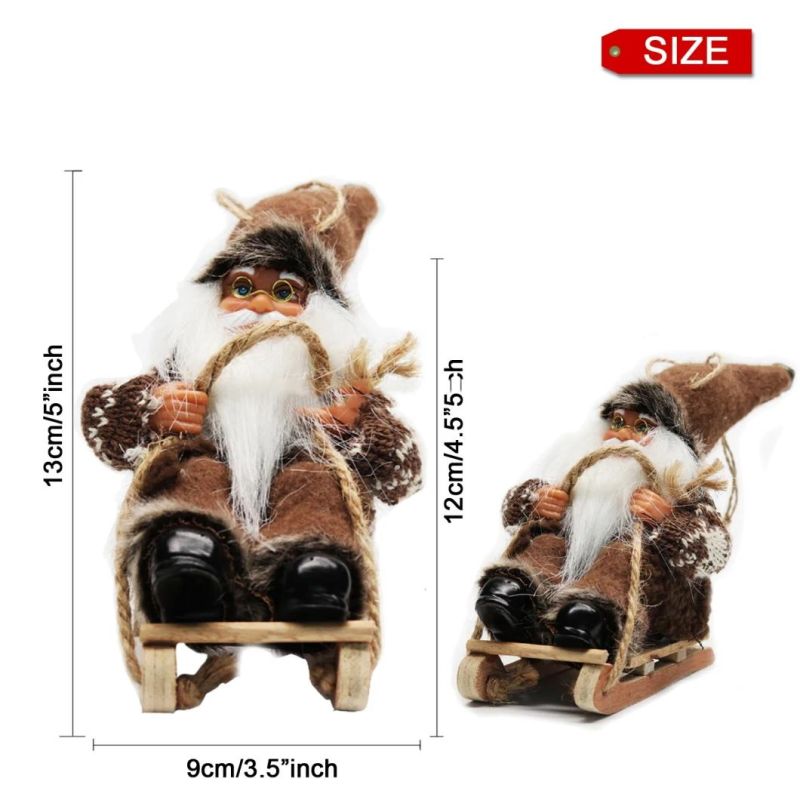 8"Inch Christmas Santa Claus Ornaments Decorations Tree Hanging Figurines