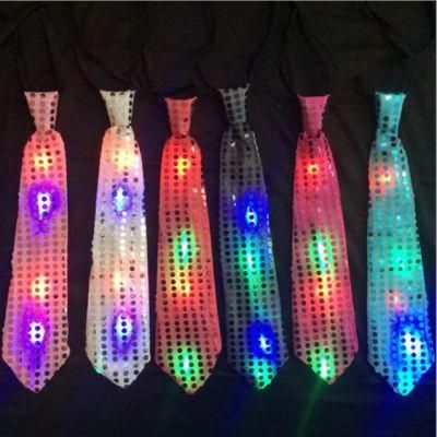 LED Light up Sequin Neckties