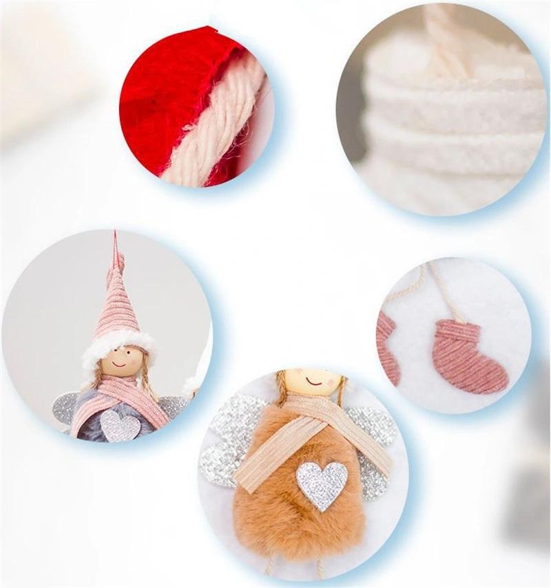 Cute Angel Christmas Plush Doll Ski Pendant Tree Decoration Ornaments