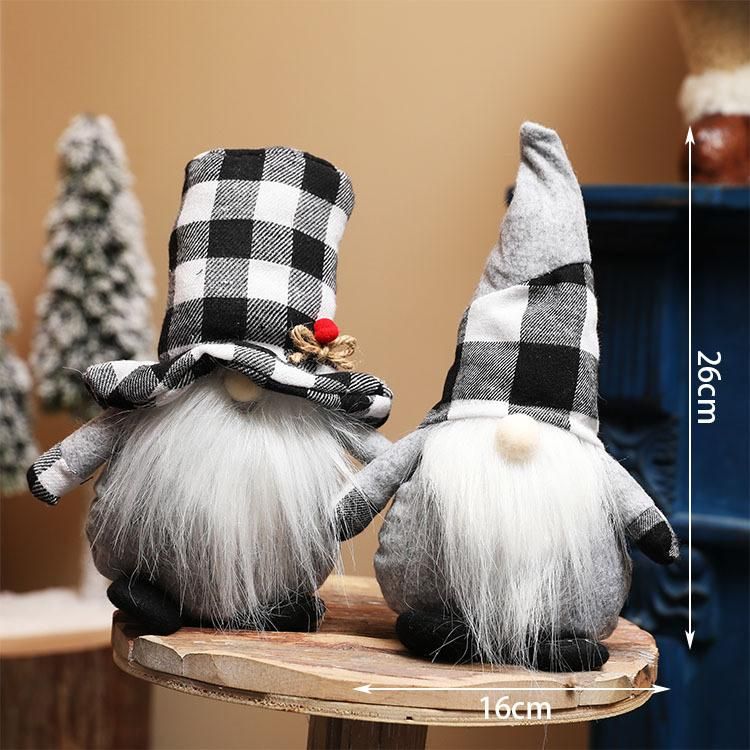 Lucky Snow Cross New Christmas Decorations Rudolph The Forest Father Faceless Doll Short Legged Dwarf Ornaments