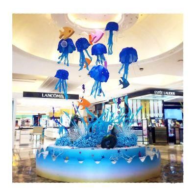 Summer Window Shop Atrium Marine Series Jellyfish Decoration Props Wedding Decoration