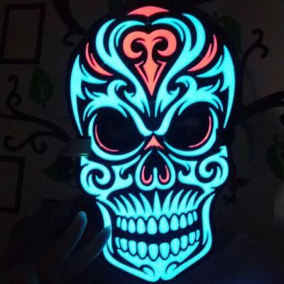 Sound Reactive LED Mask Sound Activated Mask Skull Mask