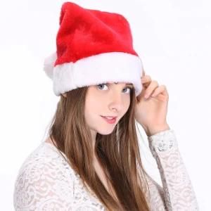 Hot Sale Christmas Decoration Christmas Hat Velvet Santa Claus Hat