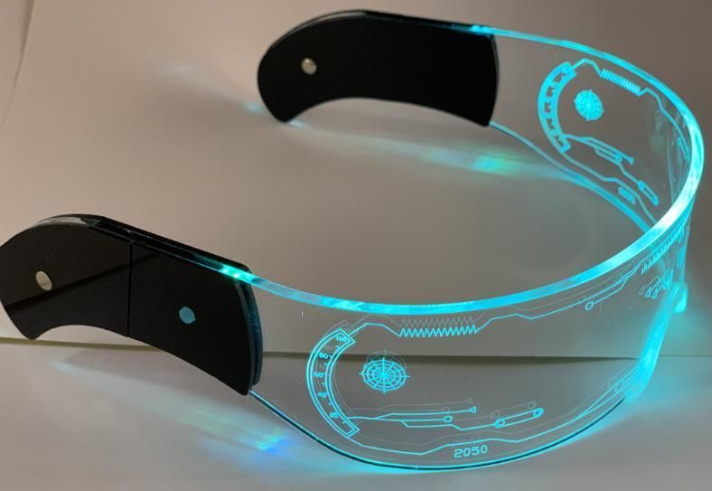 LED Colorful Light-Emitting Acrylic Glasses Cool Technology Atmosphere Dance Party Cheer Nightclub Glasses Party Bar