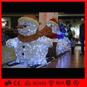 Shopping Mall Decoration LED Motif Snowman Light