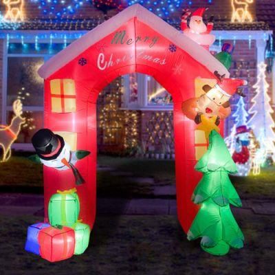 Blow Light up Christmas Decorations Arch Inflatables Santa Tree Reindeer Decor