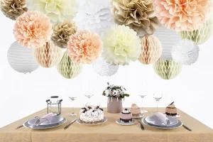 Umiss Paper Decoration Holiday Decoration Party Supply with Tissue Flowers