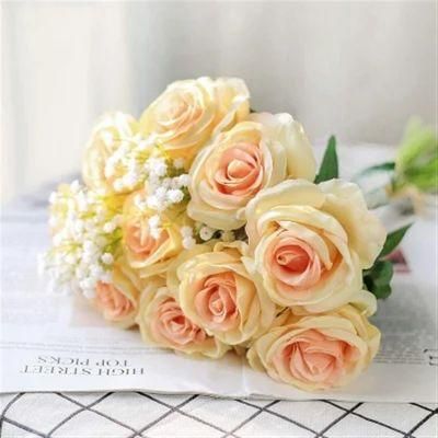 New Arrival China Rose Artificial Flowers Wholesale for Valentine&prime;s