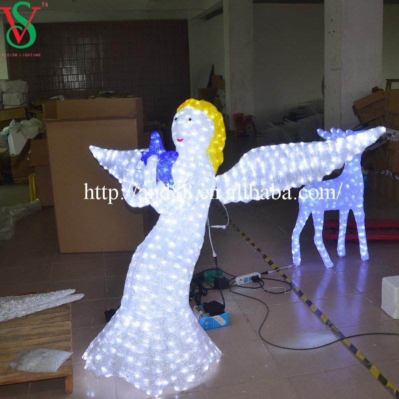 Christmas Decoration Lights with LED Angel