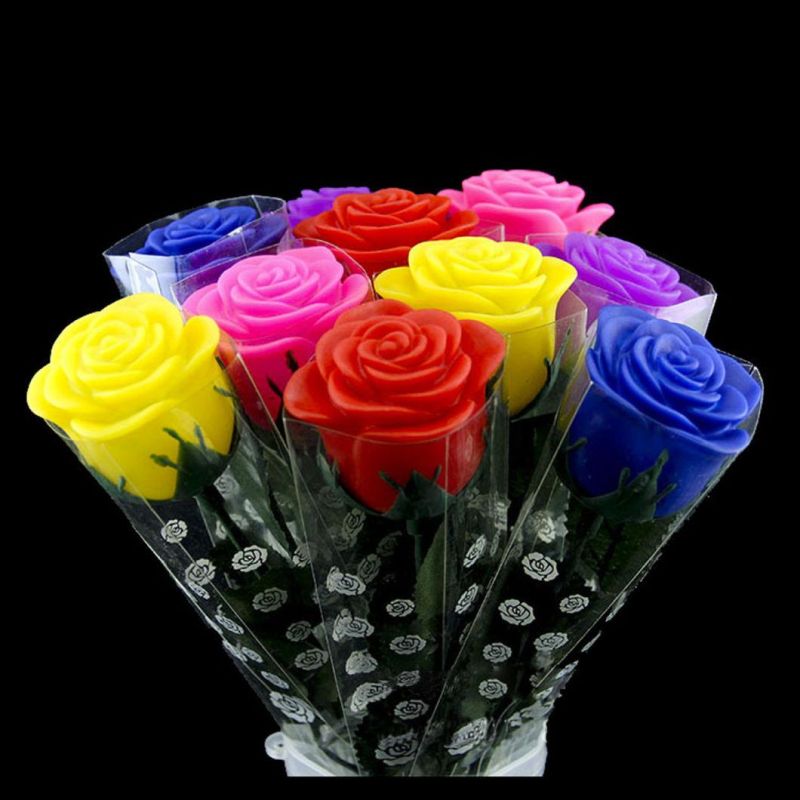 Romantic LED Rose for Valentines LED Rose Flower Lamp