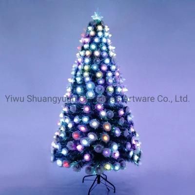 New Design High Quality 60cm Christmas Fiber Tree for Holiday Wedding Party Decoration Supplies Hook Ornament Craft Gifts