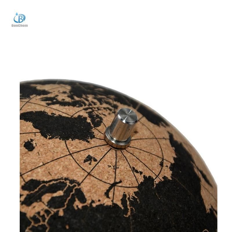 Cork Globe with Durable Stainless Steel Base Great for Mapping Travels