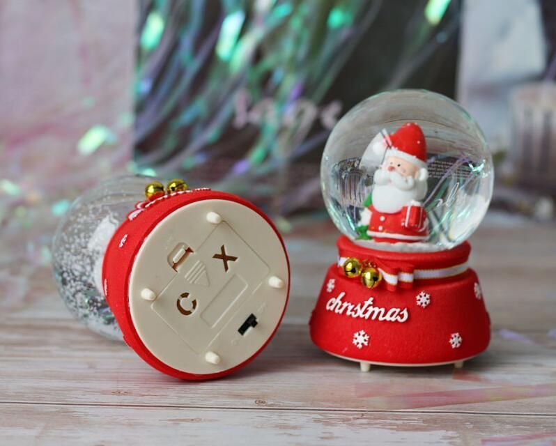 Hot Sale Crystal Ball Music Box for Christmas