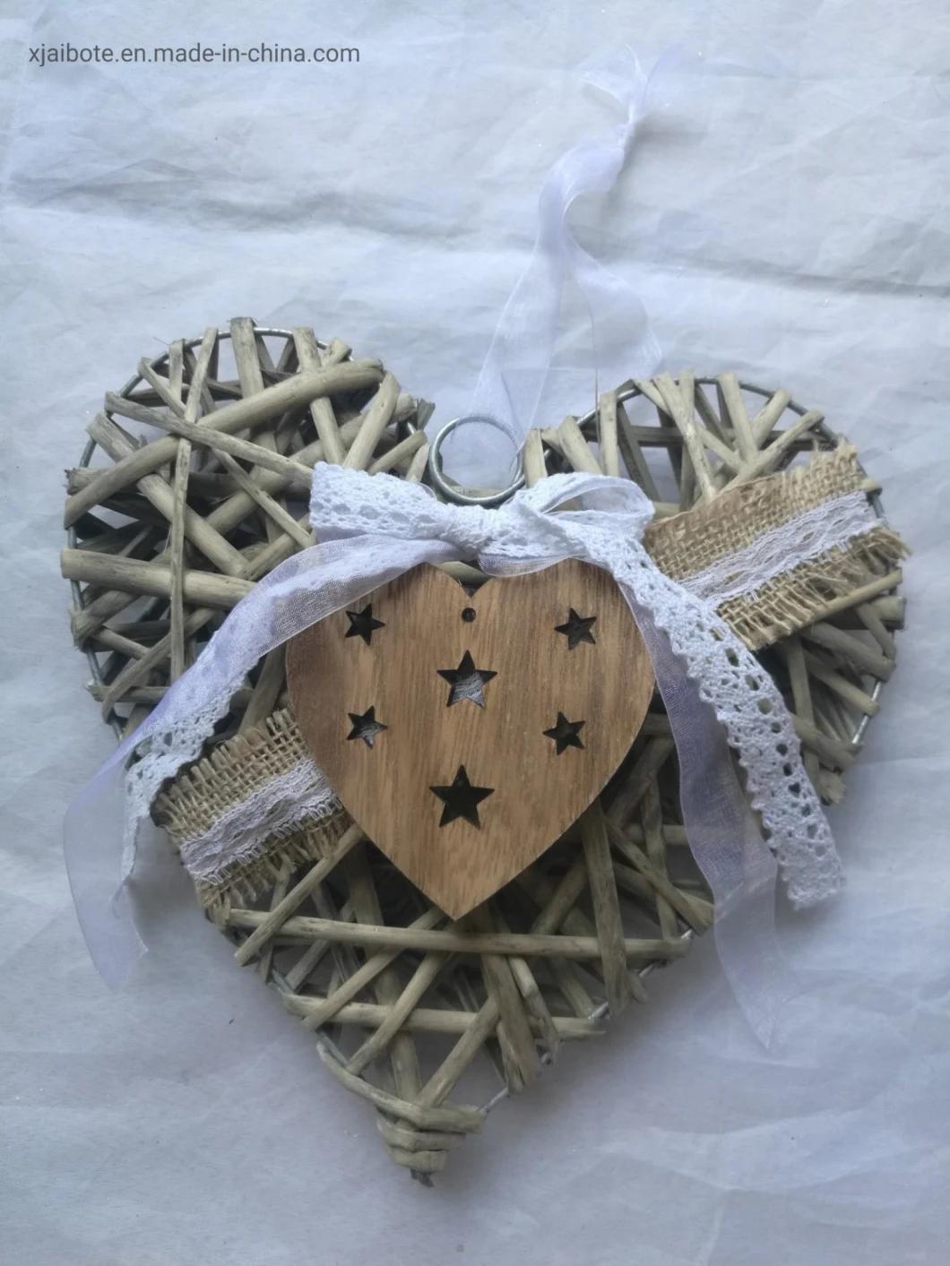 Customized White Fancy Natural Material Heart Shape Home Hanging Decor